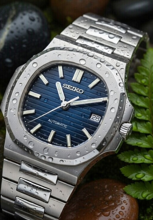Reloj Automático PANTER NAUTILUS Azul con Fecha