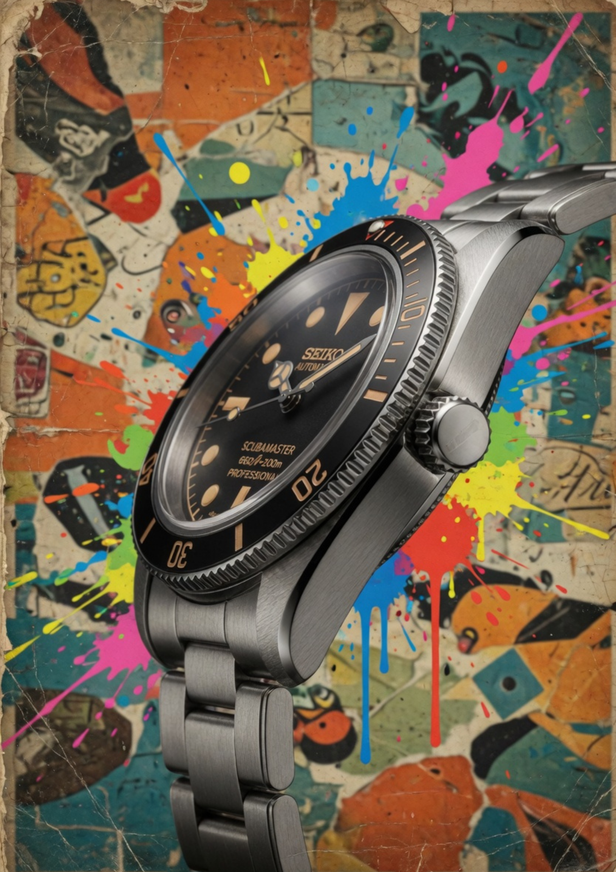 Montre automatique PANTER SUBMARINER Vintage