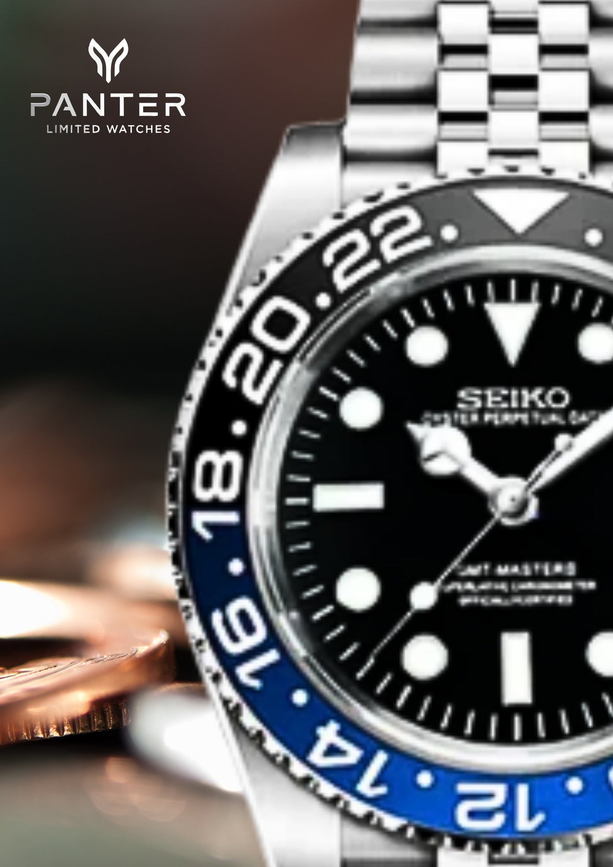 Reloj Automatico PANTER DIVER Batgirl