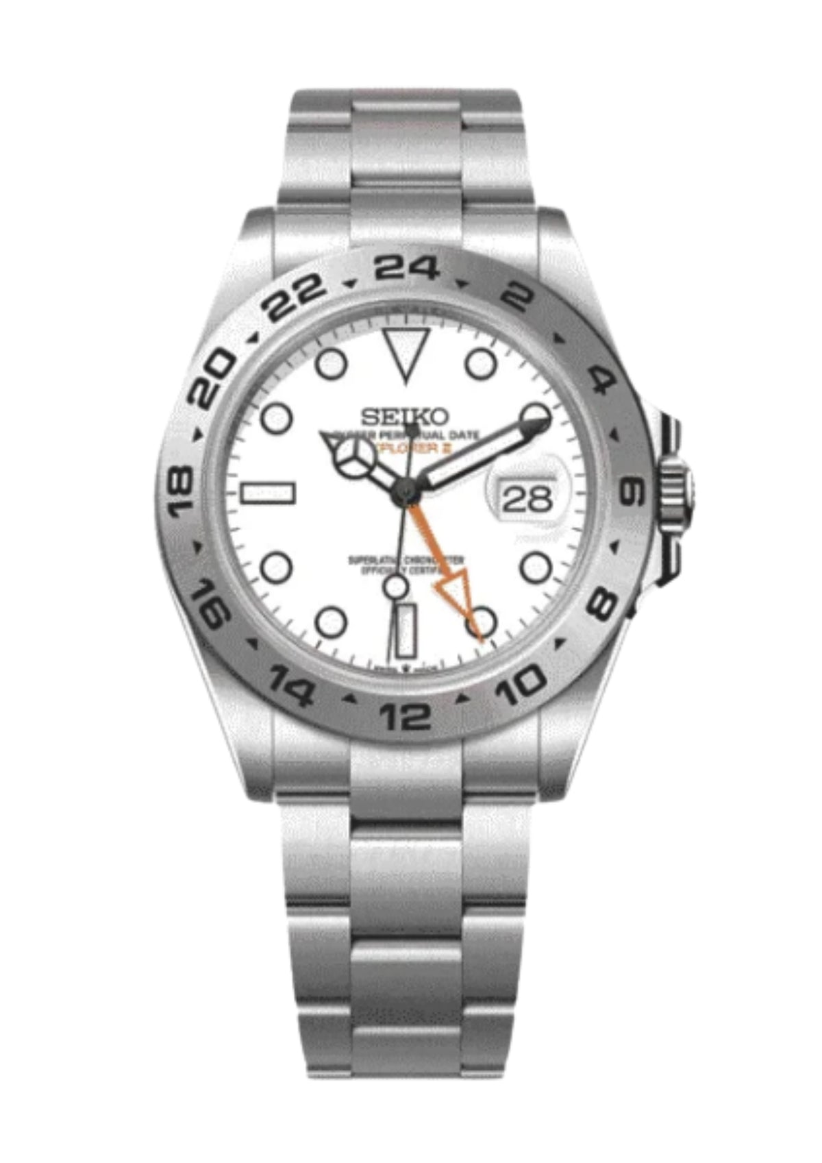 PANTER EXPLORER GMT II Automatic Watch | Silver and White