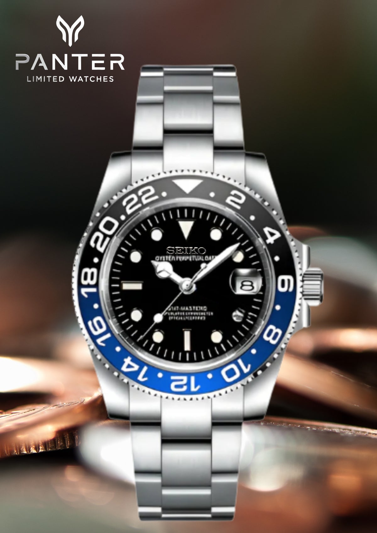 Reloj Automatico PANTER DIVER Batman