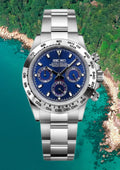 Reloj Meca-Cuarzo PANTER DAYTONA Azul y plateado