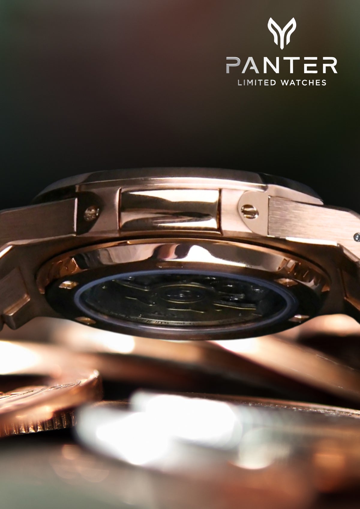 Reloj Automático NAUTILUS Open Heart Dorado Rosa