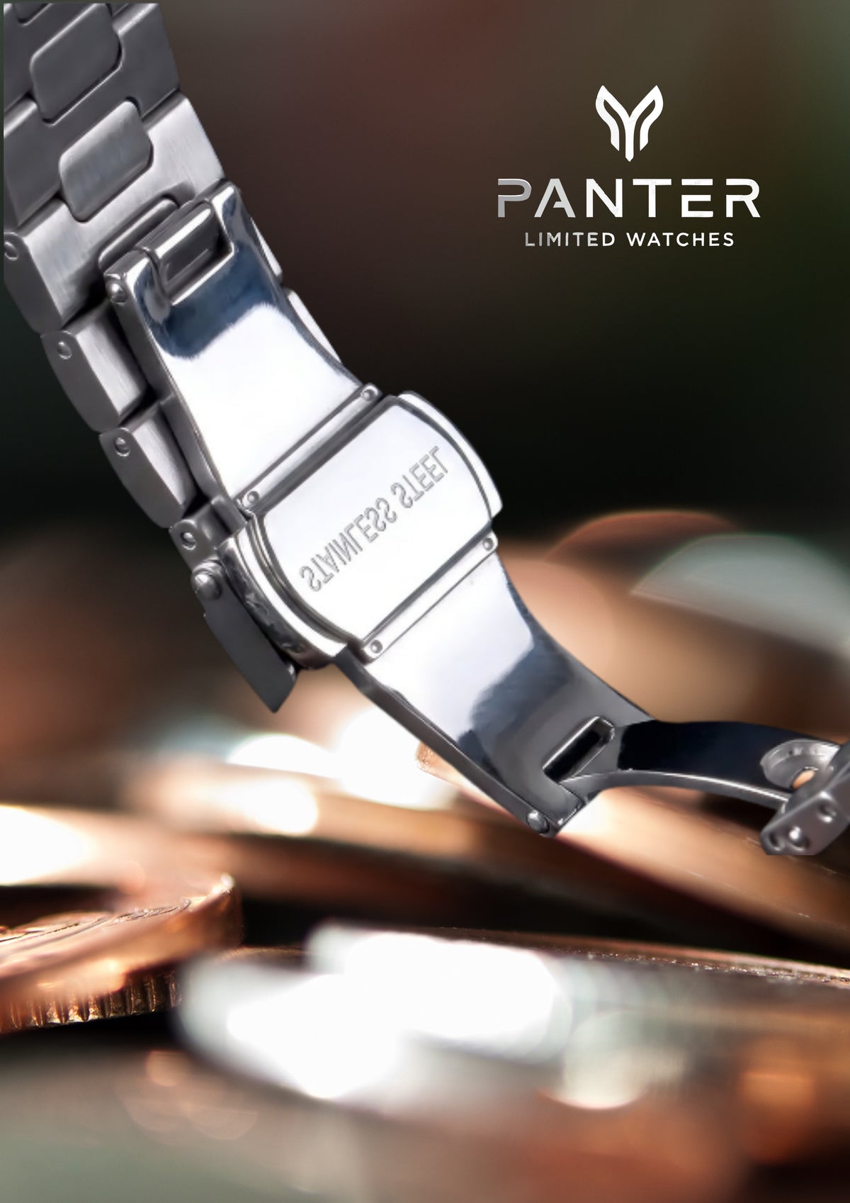Reloj Automático PANTER NAUTILUS Open Heart Azul