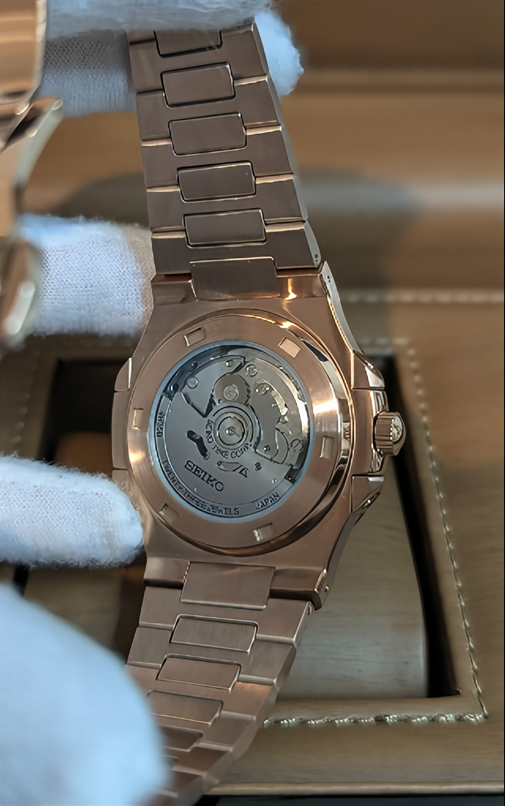Reloj Automático PANTER NAUTILUS Dorado Rosa con Fecha