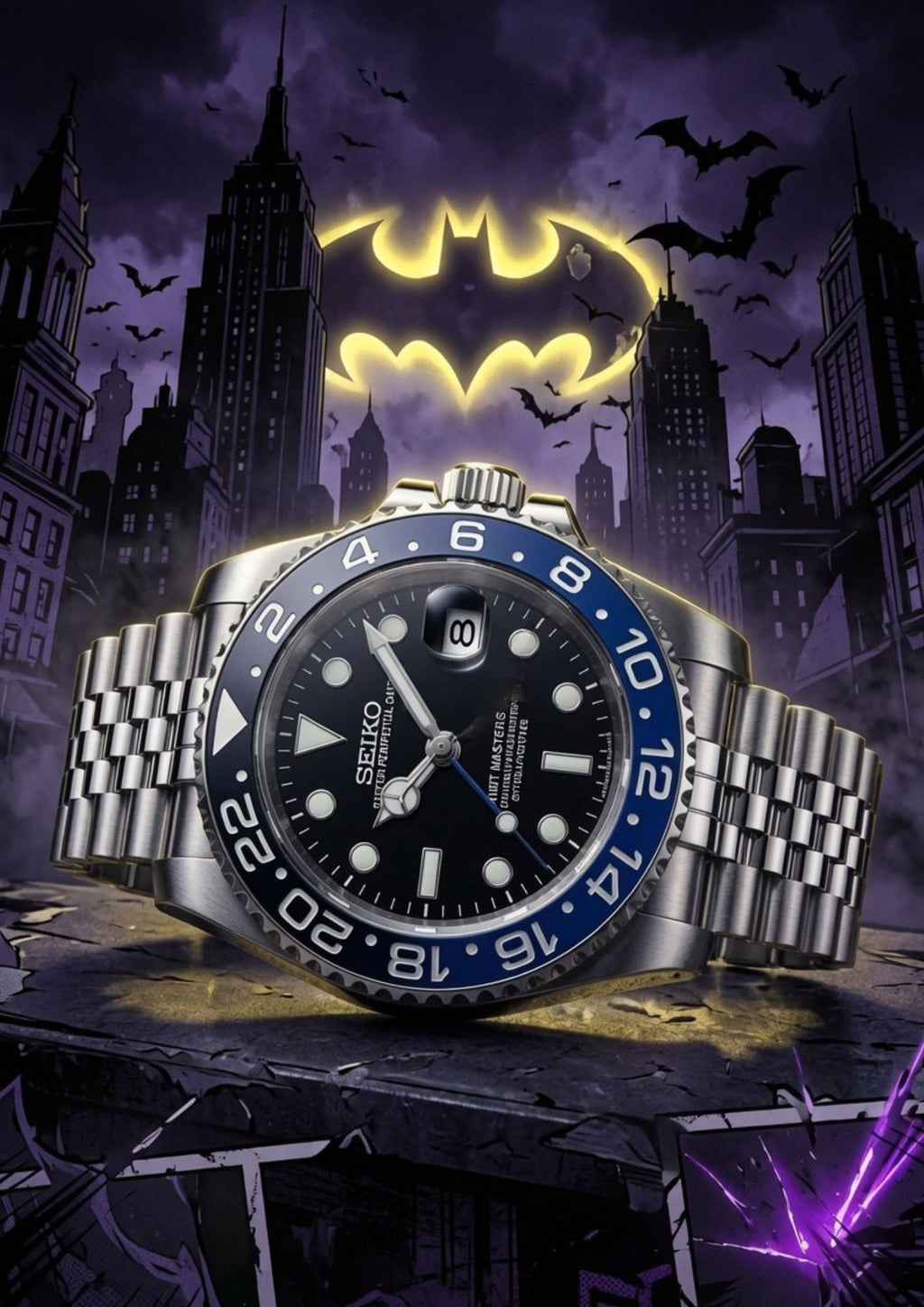 Reloj Automatico PANTER DIVER Batgirl