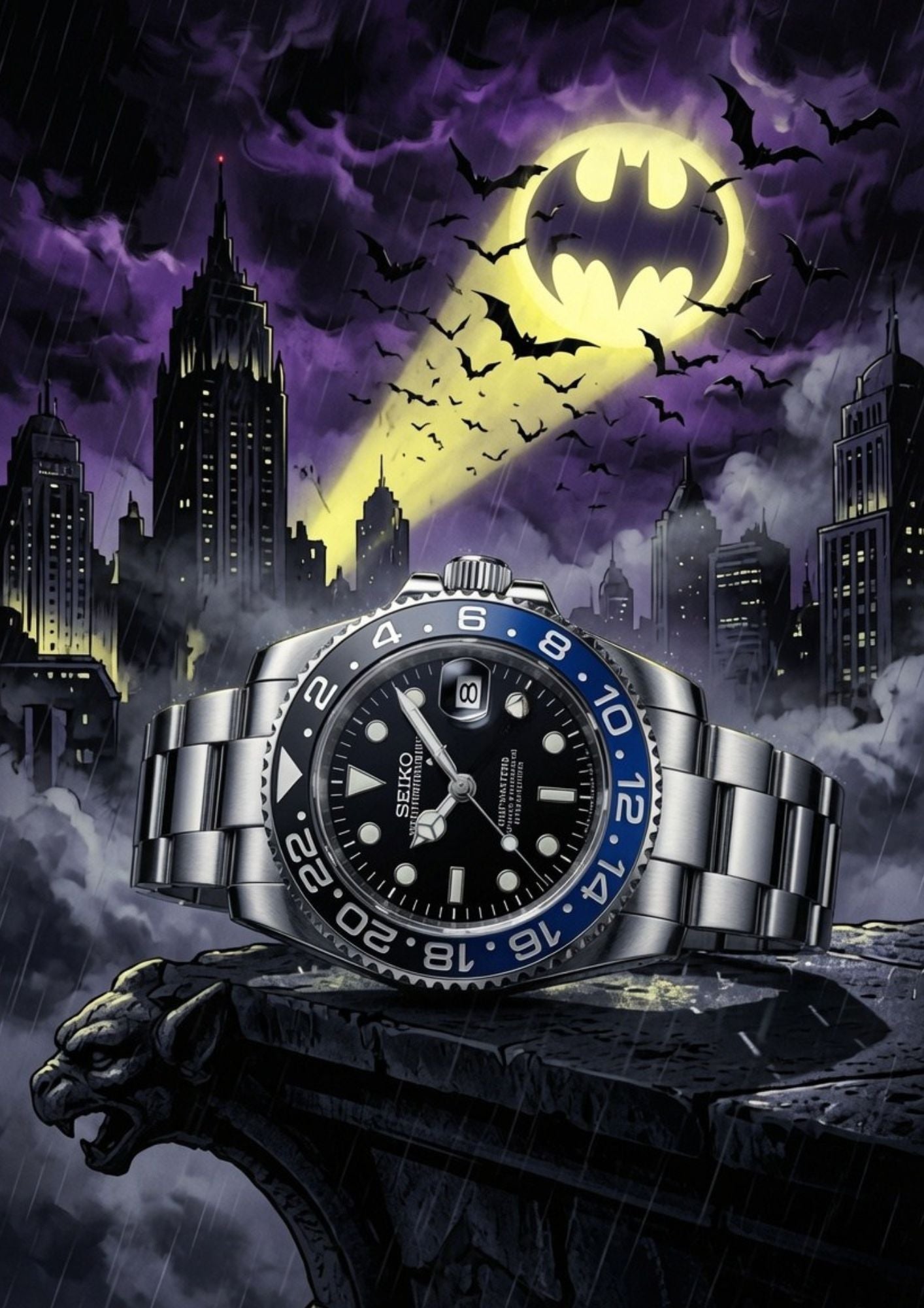 Reloj Automatico PANTER DIVER Batman
