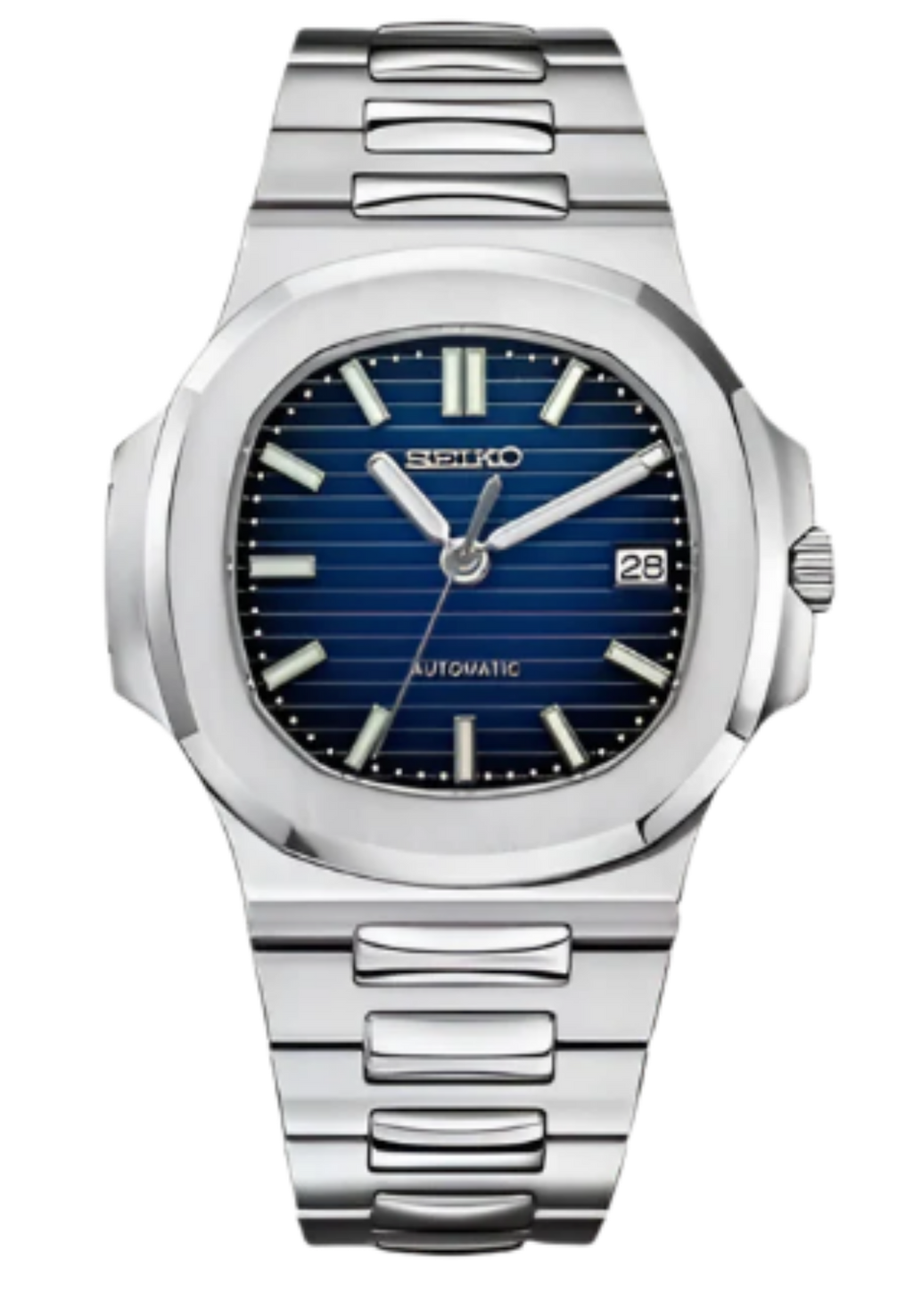 Montre Automatique PANTER NAUTILUS Bleue avec Date
