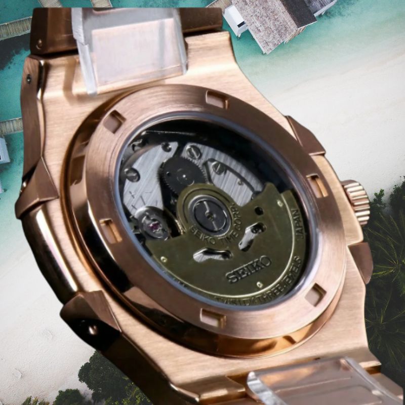 Montre Automatique PANTER NAUTILUS Or rose avec date