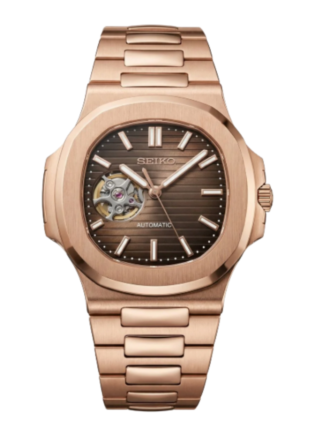 Montre automatique NAUTILUS Squelette Or Rose