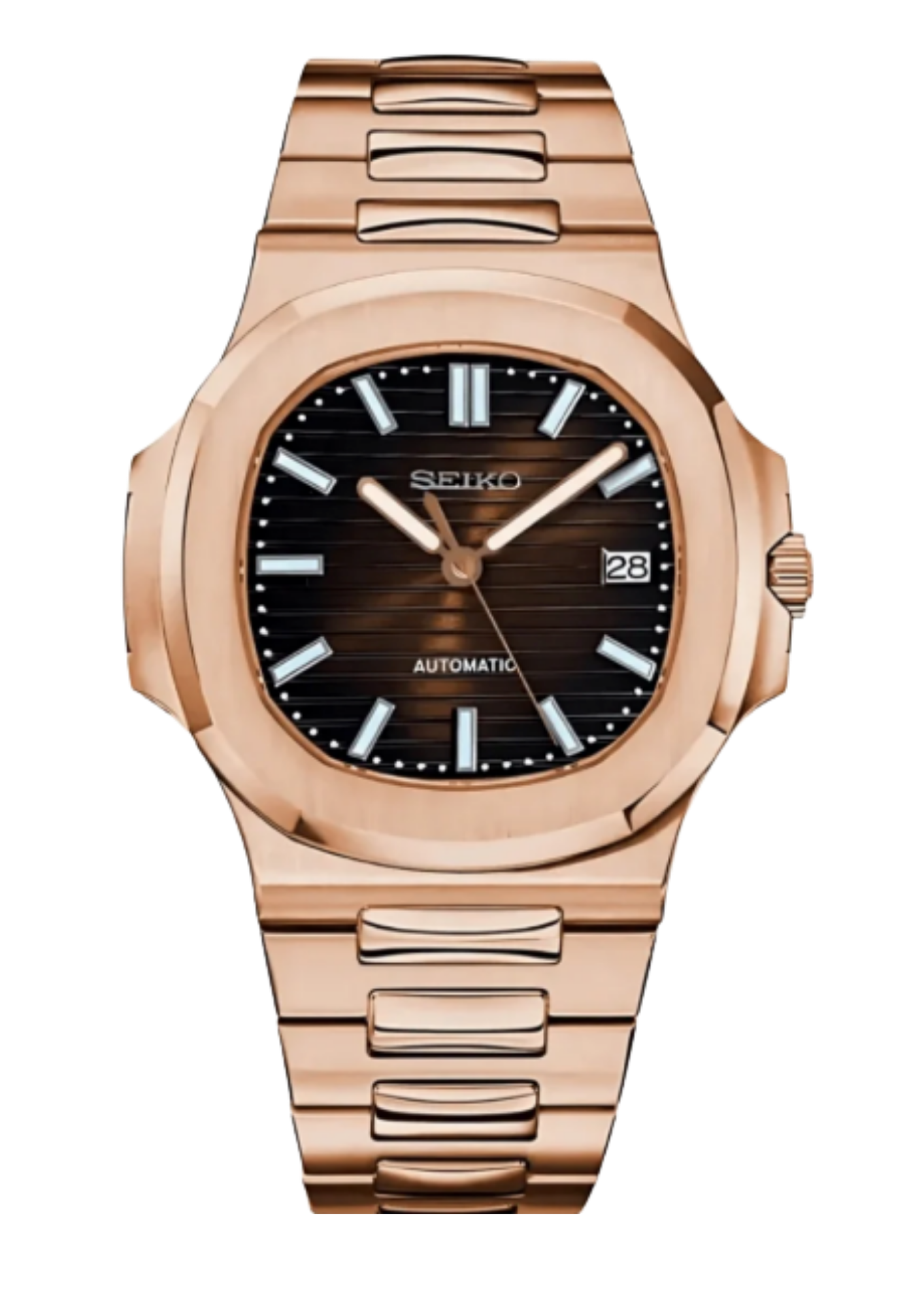 Montre Automatique PANTER NAUTILUS Or rose avec date