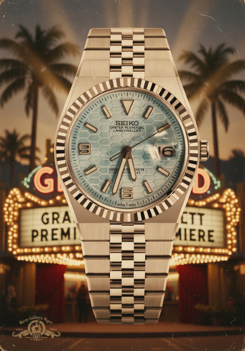 Montre automatique PANTHER LAN-DWELLER FLAT Jubilee Bleu clair