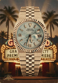 Montre automatique PANTHER LAN-DWELLER FLAT Jubilee Bleu clair