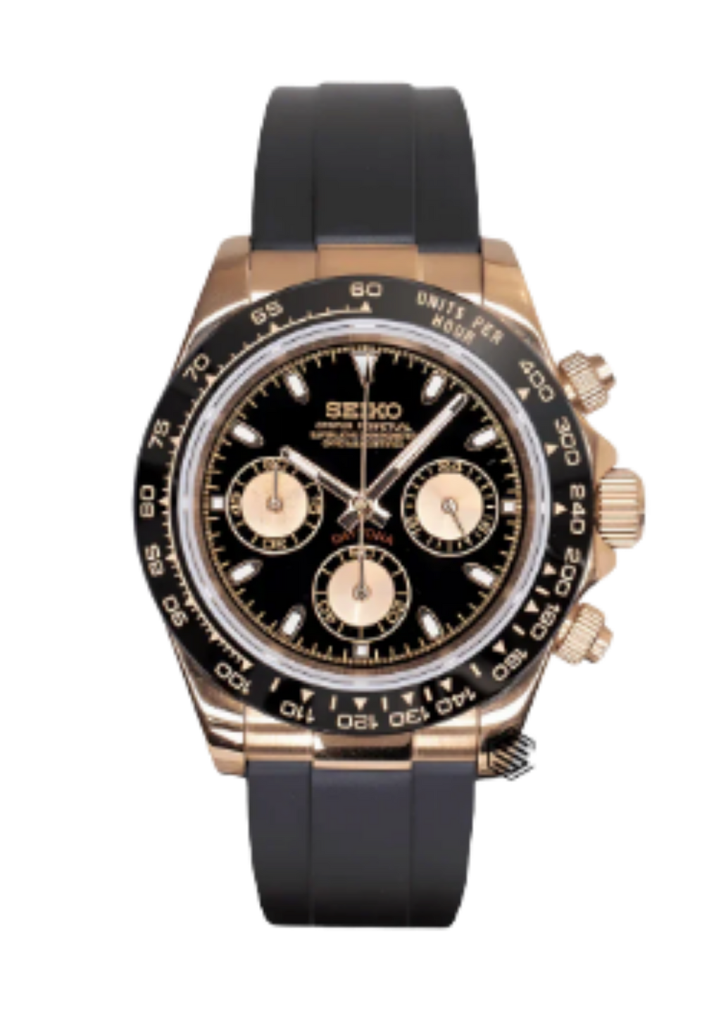 Reloj Meca-Cuarzo PANTER DAYTONA Dorado y Negro