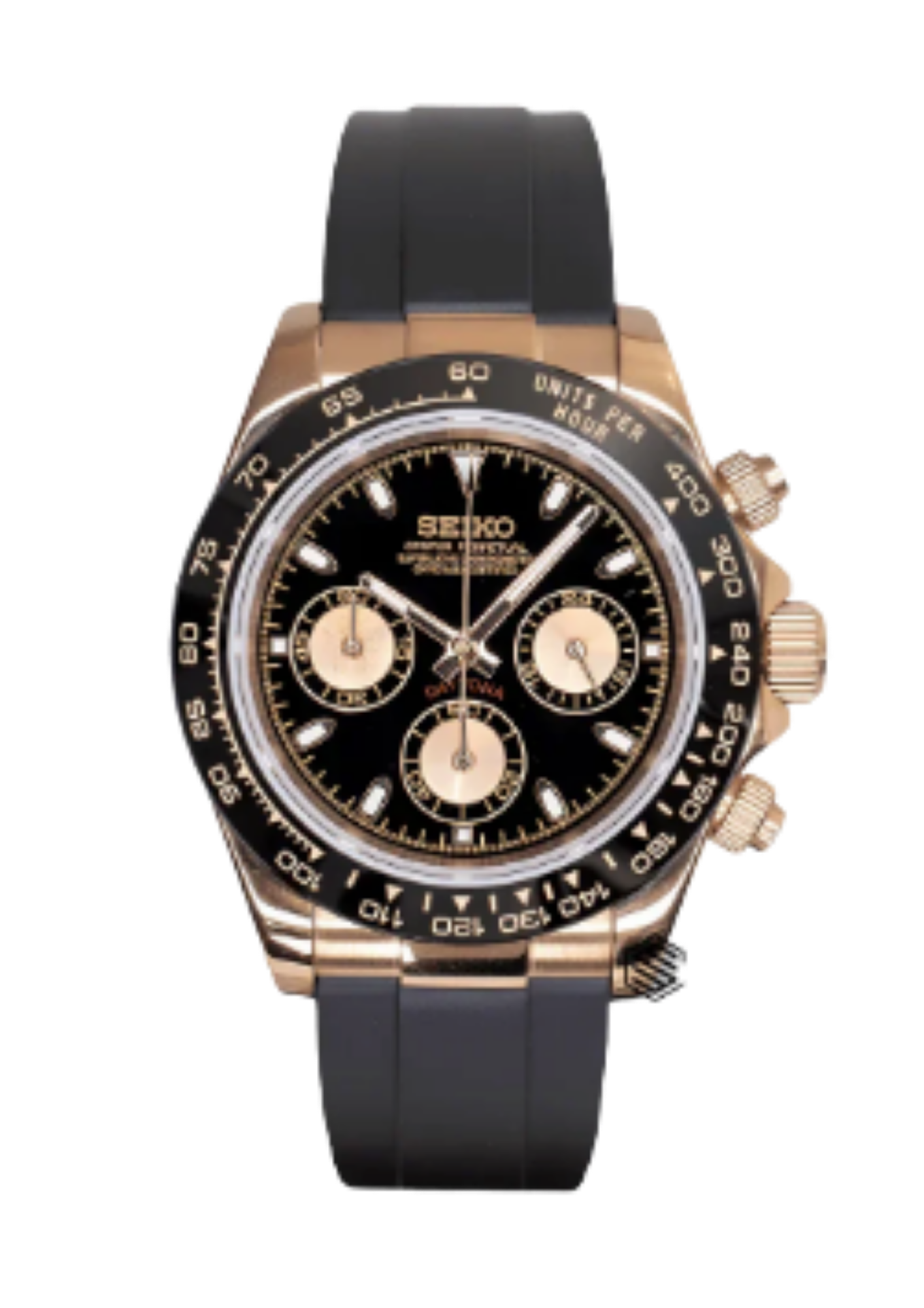 Reloj Meca-Cuarzo PANTER DAYTONA Dorado y Negro
