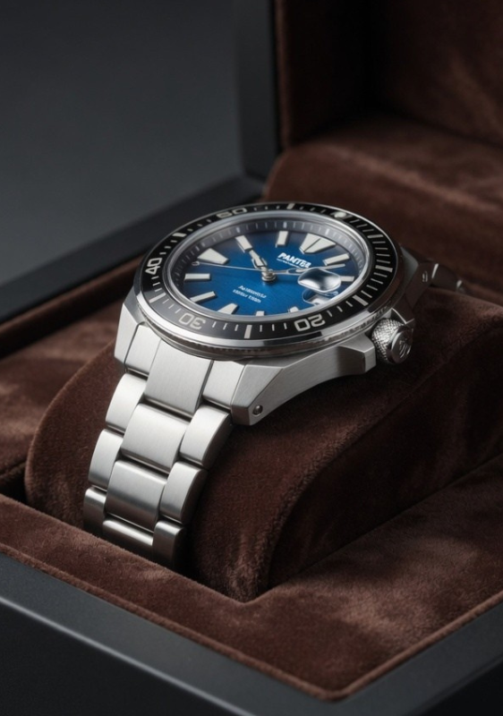 Montre automatique PANTER KING MARINER BLEUE