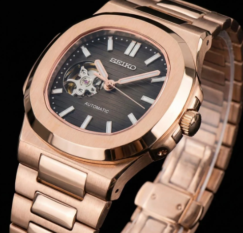 Montre automatique NAUTILUS Squelette Or Rose