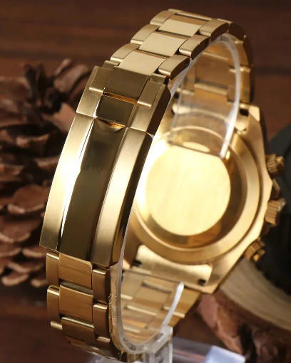 Reloj Meca-Cuarzo PANTER DAYTONA Dorado y verde