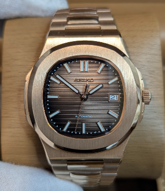 Montre Automatique PANTER NAUTILUS Or rose avec date