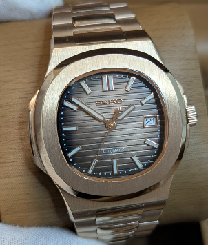 Montre Automatique PANTER NAUTILUS Or rose avec date