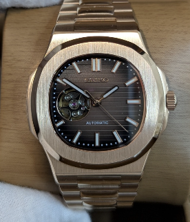 Montre automatique NAUTILUS Squelette Or Rose