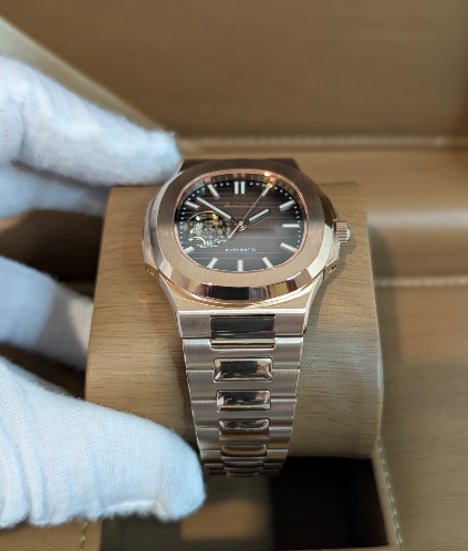 Montre automatique NAUTILUS Squelette Or Rose