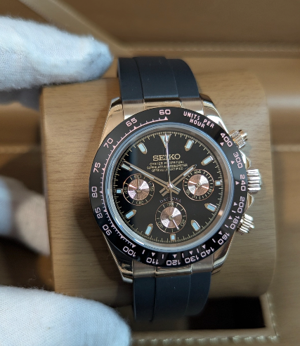Reloj Meca-Cuarzo PANTER DAYTONA Dorado y Negro