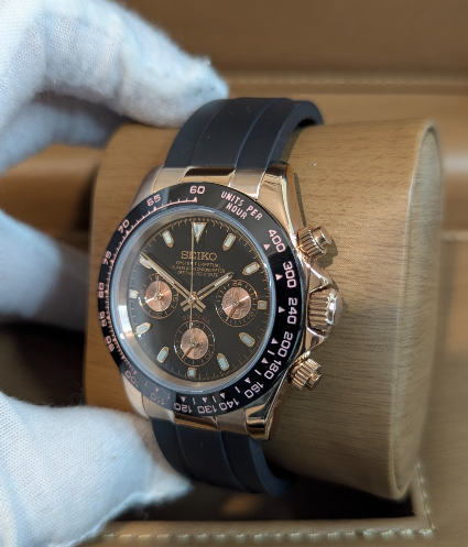 Reloj Meca-Cuarzo PANTER DAYTONA Dorado y Negro
