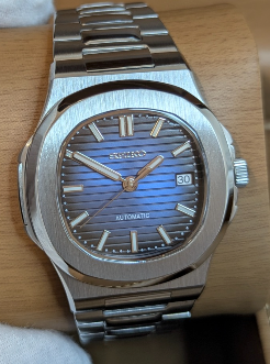 Montre Automatique PANTER NAUTILUS Bleue avec Date