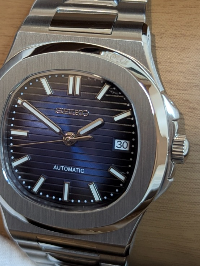 Montre Automatique PANTER NAUTILUS Bleue avec Date
