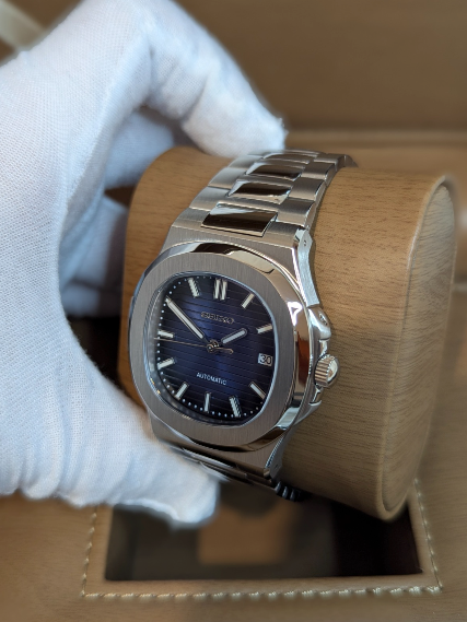 Montre Automatique PANTER NAUTILUS Bleue avec Date
