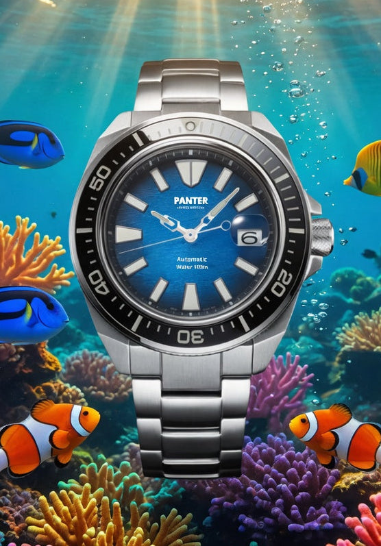 Montre automatique PANTER KING MARINER BLEUE