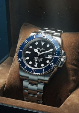 Reloj Automático PANTER SUBMARINER Azul y Negro