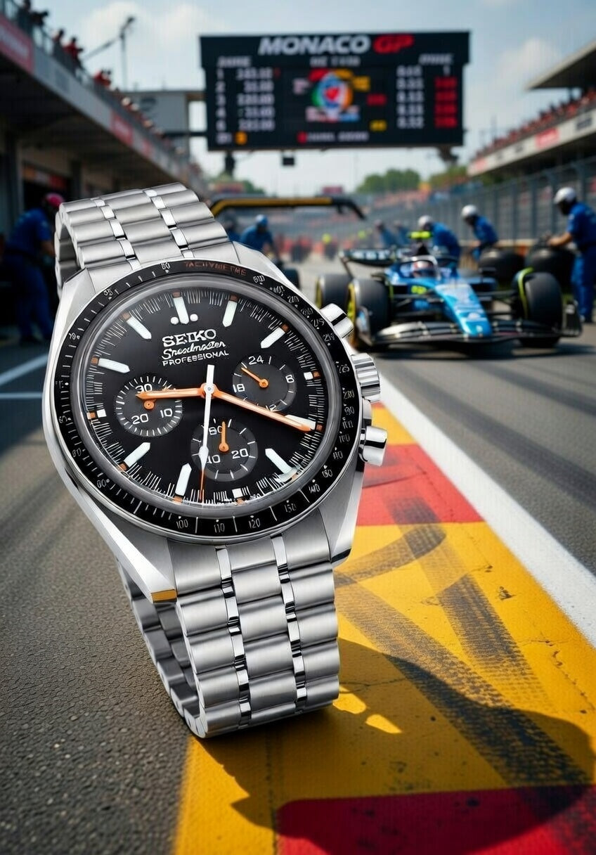Montre Meca-Quartz PANTER SPEEDMASTER RACING