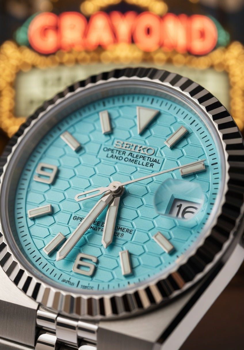 Montre automatique PANTHER LAN-DWELLER FLAT Jubilee Bleu clair