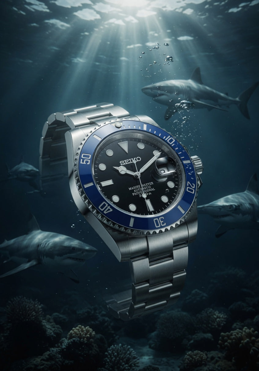 Reloj Automático PANTER SUBMARINER Azul y Negro